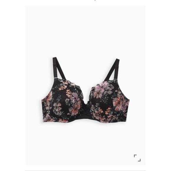 40C Lightly Lined Everyday Wire-Free Bra Lace Floral With 360° Back Smoothing - Picture 5 of 6